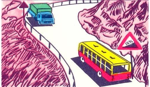 The driver of which vehicle must give way?