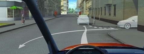 It is allowed to reverse in this situation when reversing using the entrance of the yard?
