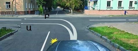 A left turn is permitted