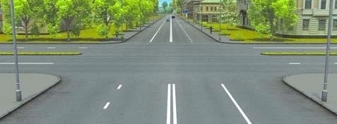 How many traffic area crossings are there at the intersection?