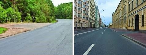 Which picture shows a crossroads?