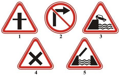 Which of the following signs is placed just before crossing the traffic area?