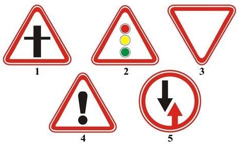 What sign requires you to give way to vehicles traveling on an intersecting road?