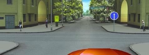 Which courtyard is the driver permitted to enter?