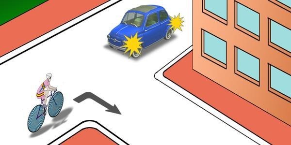 The driver of which vehicle must give way?