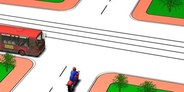 The driver of which vehicle must give way?
