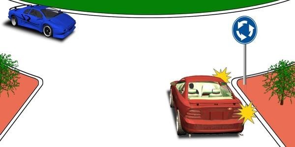 Red car:
