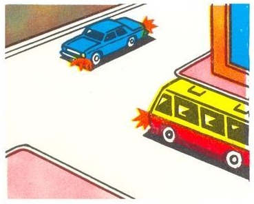 The driver of which vehicle must give way?