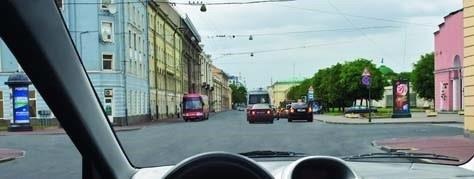 Under conditions of a traffic jam formed immediately after the intersection, entering the intersection is permitted only