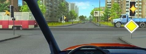 When passing the crossroads in this situation