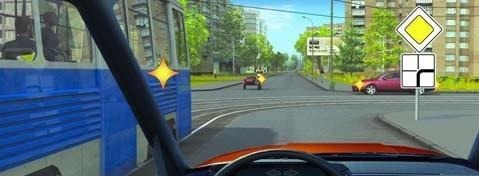 В данной ситуации Вы должны уступить дорогу: