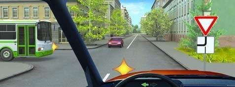 You have to give way to