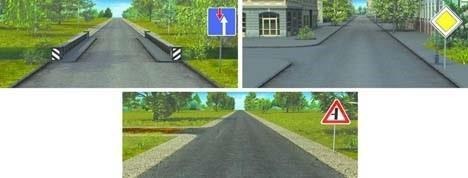 Which picture shows the highway?