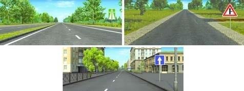 Which picture shows the highway?