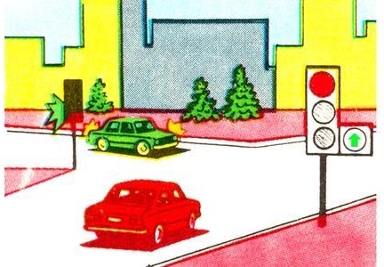 The driver of the red car: