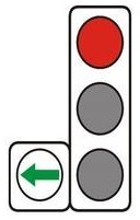 Is a tram driver obliged to give way to vehicles coming from other directions when moving at a green traffic light?