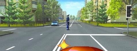 При выполнении поворота налево в данной ситуации следует: