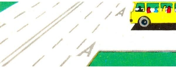 Is the driver of a tour bus allowed to enter the "A" lane if this marking is present?