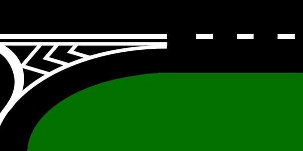 What does a wide dashed line marking mean?