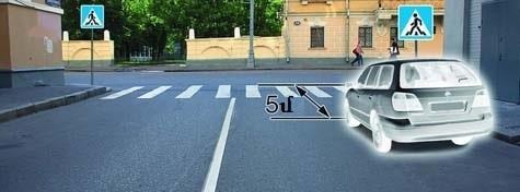 Stopping in the indicated place