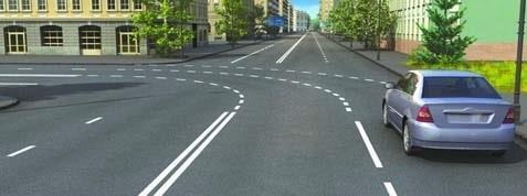 These intermittent markings at the area of the intersection indicate