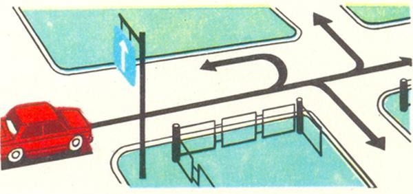 In which direction is traffic allowed?