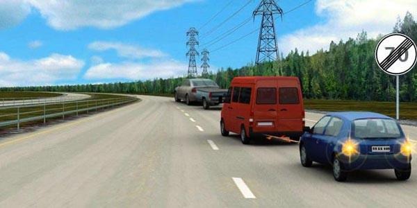 At what maximum speed can the driver of the towing bus move in this situation?